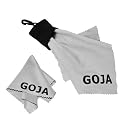 Goja On-the-Go Microfiber Cleaning Cloth Keychain - Made with Ultra Fine 200mg Premium Micro Fiber Cloth - Safe For All Surfaces (LCD / Kindle / Nook / iPad / Smartphones / DSLR Lens) + 1 Microfiber Lens Cleaning Cloth (Grey, 6x7)