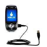 Classic Straight USB Cable for the Helio HERO with Power Hot Sync and Charge capabilities - Gomadic Brand w/ TipExchange Technology