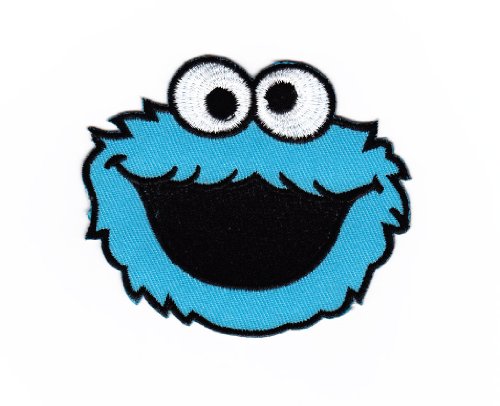 Produkt-Bild: Aufn&auml;her B&uuml;gelbild Aufb&uuml;gler Iron on Patches Applikation Kr&uuml;melmonster Sesamstrasse Kinder Kleidung