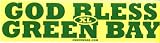 God Bless Green Bay Bumper Sticker - Set of 2