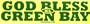 God Bless Green Bay Bumper Sticker - Set of 2