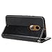 E LV Motorola Moto X+1 Flip Case Cover - Deluxe PU Leather Flip Wallet Case Cover for Moto X 2nd Generation Case for Google Motorola Moto X with 1 E LV Stylus - [BLACK]