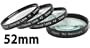 Sakar 52mm Close-Up Filter Set (+1, +2, +4 and +10 Diopters) Magnification Kit - Metal Rim