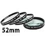 Sakar 52mm Close-Up Filter Set (+1 +2 +4 Diopters)Magnification Kit - Metal Rim & Glass