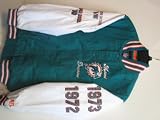 G-III Miami Dolphins Super Bowl Champions Commemorative Canvas Varsity Jacket Large