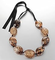 Autograph Chunky Bead Ribbon Necklace