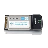 Belkin Wireless G Plus MIMO Notebook Card - Network adapter - CardBus - 802.11b, 802.11g, 802.11g+