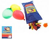 Water Bomb Water Balloons by Gone Bananas - 300 Count (Assorted Colors), One (1) Easy-Fill Hose Adapter and our Exclusive Water Balloon Games Guide