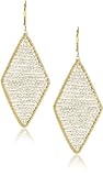 Dana Kellin Crystal Silver Shadow Large Diamond Shape Earrings Dana Kellin Crystal Silver Shadow Large Diamond Shape Earrings