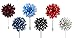 Puentes Denver Men's Lapel Flower Handmade Boutonniere Pin for Suit - Polka Dot Mums