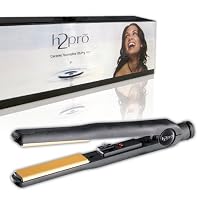 H2pro Professional Ceramic Styling Flat Iron, 0.75 Inch