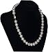 White Freshwater Cultured Pearl Necklaces For Women - (Real Freshwater Shell Pearls Simulated) 10mm
