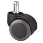 Rolland Office Chair Caster Wheel for Hardwood Floor - Stem Diameter: 11mm, Stem Length: 22mm - 5 Unit/Pack