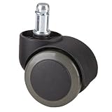 Rolland Office Chair Caster Wheel for Hardwood Floor - Stem Diameter: 11mm, Stem Length: 22mm - 5 Unit/Pack