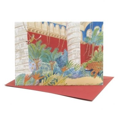 Ollie's dream of Tipu's Tiger and the V&A Cast Courts' Single Greeting Card||EVAEX