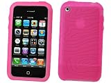 Cellet HOT PINK Jelly Silicone Case Rubberized Soft Cover Sleeve for ATT Apple iPhone and 3G iPhone
