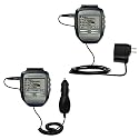 Essential Kit for the Garmin Forerunner 205 includes a Car and Wall Charger - Gomadic Brand w/ TipExchange Technology