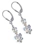 SCER121 Made with Swarovski Elements� Bewitch Butterfly Crystal Sterling Silver Leverback 1.5" Long Dangle Earrings