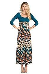 Polyester Chevron Print  Dress