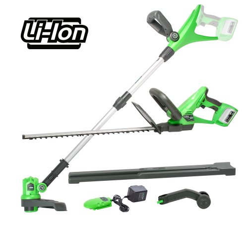 CEL G-CP02 Powerhedge Trimmer/ Powerline Trimmer/ Powerhandle Lithium LD Combo Pack