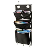 Over the Door Magazine Storage Pockets Hooks Books Organizational Back to School Office Home