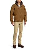 Carhartt Men’s Quilted Flannel Lined Sandstone Active Jacket, Carhartt Brown, Medium