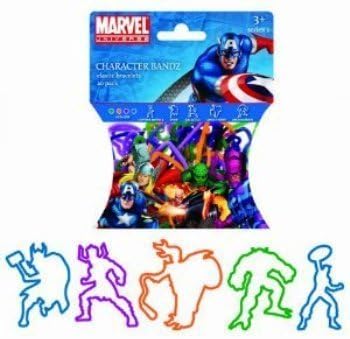 Marvel Superheroes Ser2 Logo Bandz Silly Band 20PK