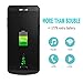Note 7 Battery Case,Caka 5000 Mah External Backup Battery Charger Cover Case For Samsung Galaxy Note 7 Rechargeable Power Bank Case,Portable Backup Power Bank Case - (Black)