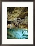 Art Palmer at Lake of the Clouds in Carlsbad Caverns Lower Cave Collections Framed Photographic Poster Print by Stephen Alvarez, 17x21