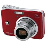 Ge Digital Camera  10MP 3X Red