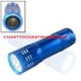 2 Pc Total Super Bright 9 LED Compact Aluminum Flashlight Cool Blue For Camping, Car, Truck, Home ETC