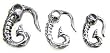 316L Surgical Stainless Steel Tribal Plug, 4g - Sold as a Pair