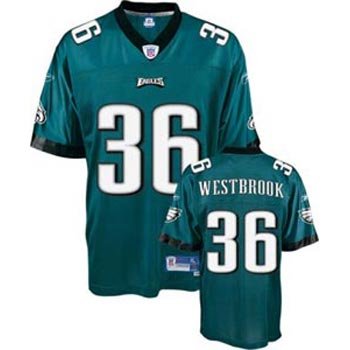 Brian Westbrook Eagles Green Reebok Premier Jersey