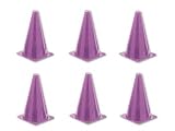 Champion Sports 9 Inch Colored Cones All Purple - Set of 6