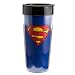 SupermanTM 16 oz. Plastic Travel Mug