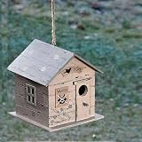 Vintage Vogelhaus No cats Nistkasten Holz braun-grau