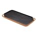 Rachel Ray 12-by-20-Inch Cast-Iron Reversible Grill/Griddle, Orange