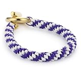 nOir Shaka Purple & White Lanyard Bracelet