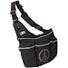 Diaper Dude Black Diaper Bag with Peace Sign