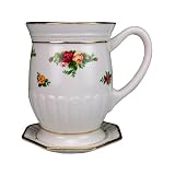 Royal Albert Old Country Roses Fluted Mug with Coaster