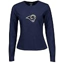 Reebok St. Louis Rams Navy Blue Ladies Logo Premier Too Long Sleeve T-shirt