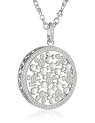 Disney Mickey Cubic Zirconia Medallion Pendant Necklace, 18"