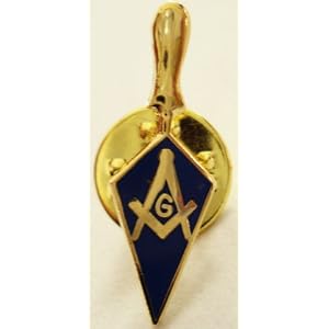 Trowel Masonic Freemason Tool Masonry Square Compass Lapel pin by Masonic Collectibles
