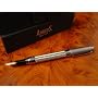 STUNNING ARBUTUS STEEL WEAVE FOUNTAIN PEN NEW