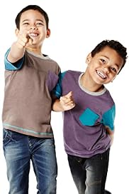2 Pack Crew Neck Contrast Pocket T-Shirts