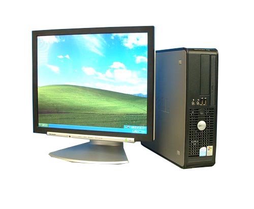 メモリー2GB！中古パソコン DELL Optiplex745SF PenD 3.4  DVD-ROM WinXP Pro 17TFT液晶(dtb-096)