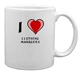 I Love Clothing Managers Mug