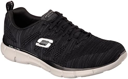 Skechers Sport Men's Equalizer Mental Clarity Oxford, Black/Gray, 10 M US