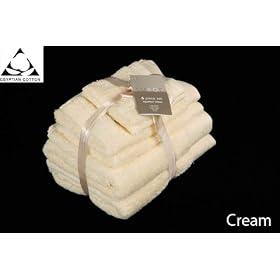 Prestige 'Luxor' Egyptian Cotton 650gsm 6pc Towel Bale Bundle Gift Set - Cream