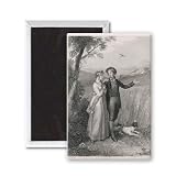 BURNS/NOW WESTLIN WINDS - 3x2 inch Fridge Magnet - large magnetic button - Magnet